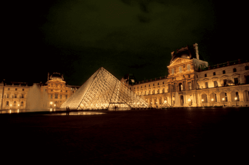Louvre At Night