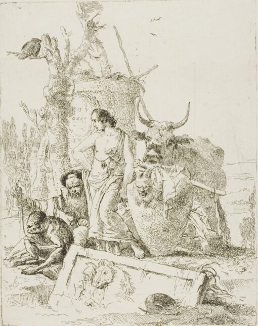 - Young Shepherds and Old Man with a Monkey, from Scherzi