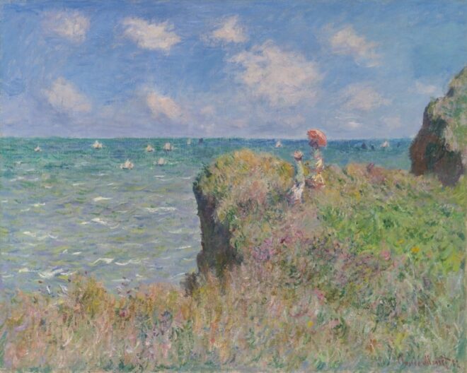 Claude Monet Cliff Walk at Pourville