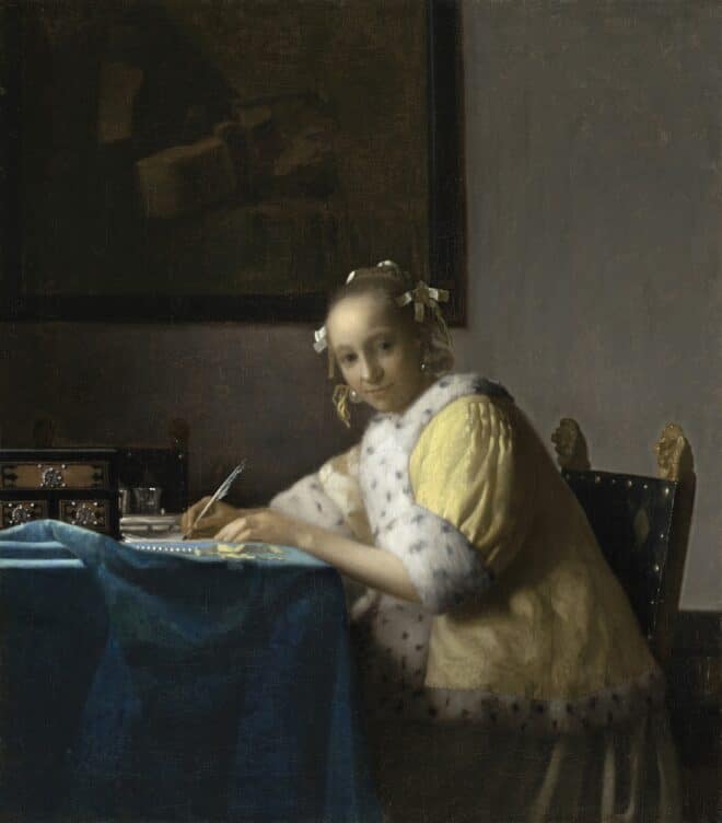 Johannes Vermeer A Lady Writing