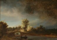 Rembrandt van Rijn Landscape with a Stone Bridge