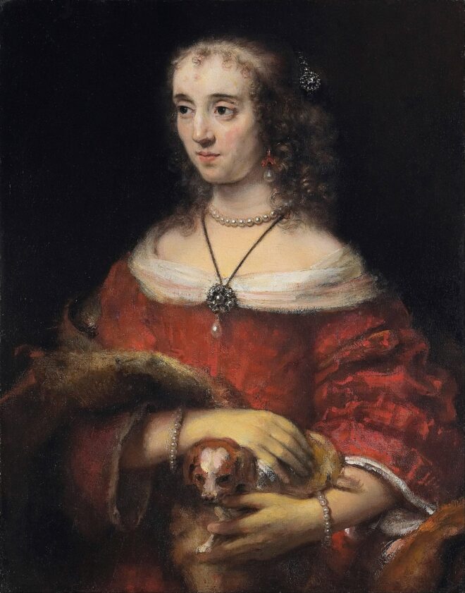 Rembrandt van Rijn Portrait of a Lady with a Lap Dog