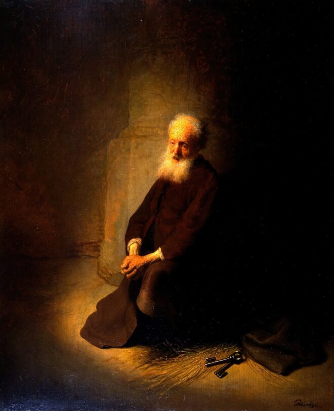 Rembrandt van Rijn St. Peter in Prison