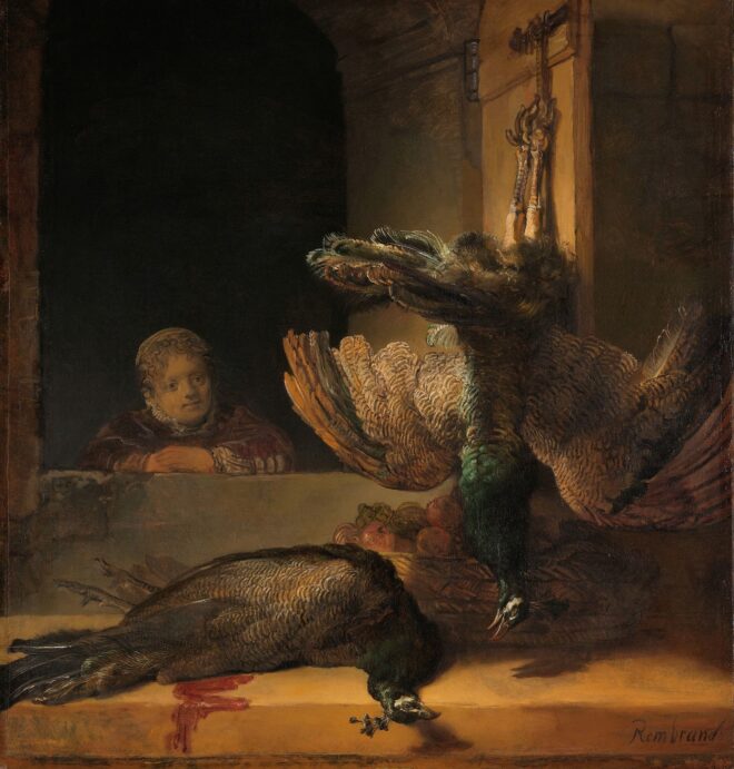 Rembrandt van Rijn Still Life with Peacocks