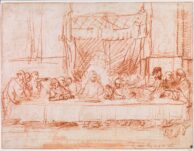 Rembrandt van Rijn The Last Supper, after Leonardo da Vinci