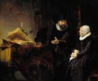 Rembrandt van Rijn The Mennonite Preacher Anslo and his Wife