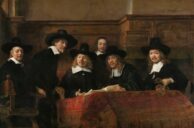 Rembrandt van Rijn The Sampling Officials of the Amsterdam Drapers’ Guild, Known as ‘The Syndics’