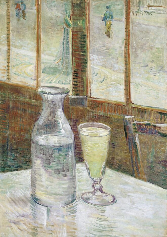 Vincent van Gogh Café table with absinth