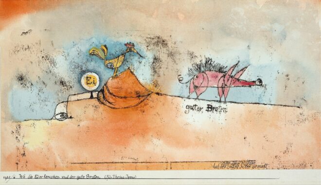 Paul Klee Where the Eggs and the Good Roast