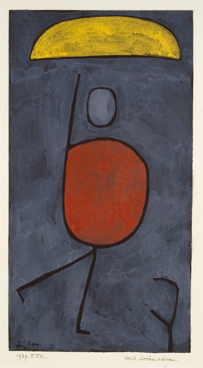 Paul Klee With an umbrella